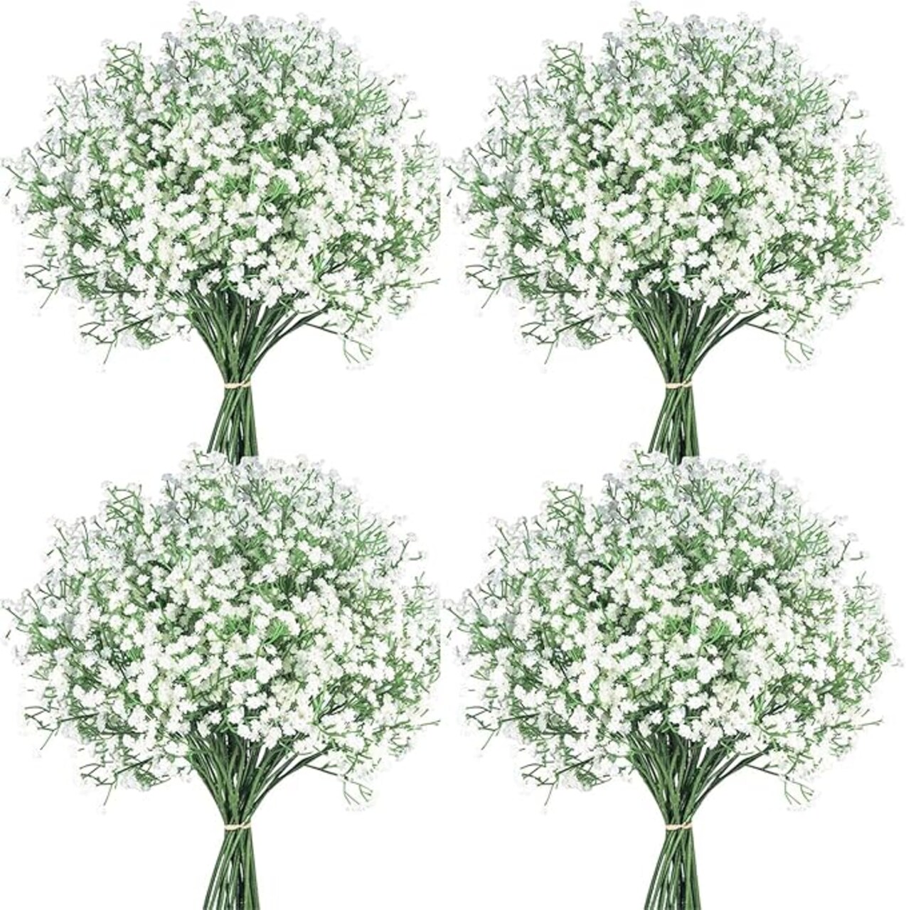 36 Pcs Babys Breath Artificial Flowers, Baby Breath Flowers Artificial Bulk Long Stem Fake Babies Breath Faux Gypsophila White Flowers Artificial for Decoration (No Eucalyptus Stems)